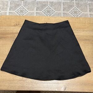 XS Black Mini A-Line Skirt